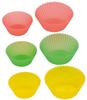 Okabe Western Tableware Silicone Muffin Medium and Set of Cups, Blister, Small, 12, MC-12