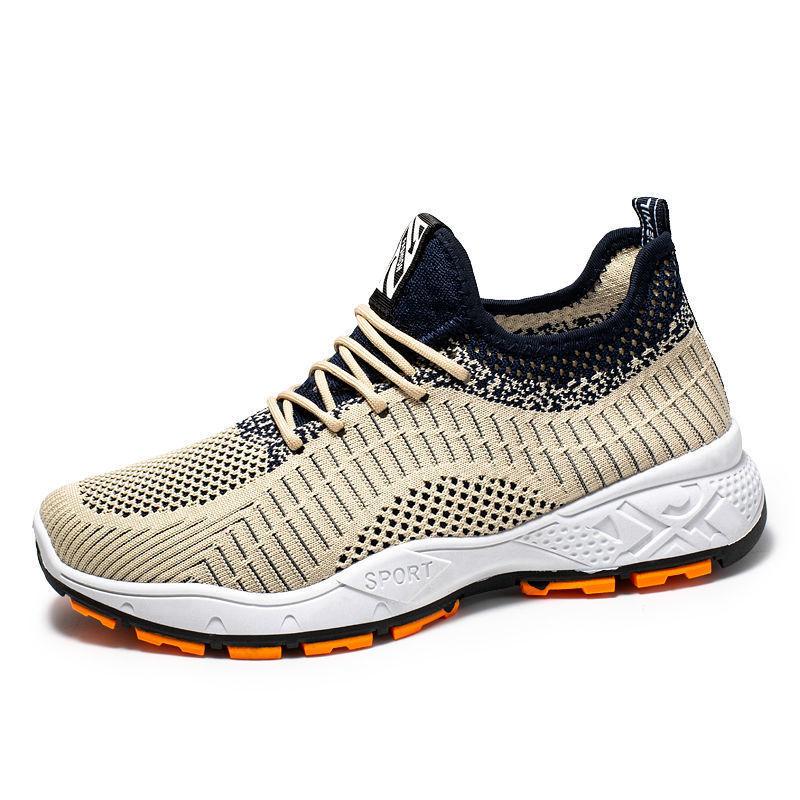 2025 Foreign Trade New Autumn Korean Version Fashion Casual Men's Sports Mesh Fly-woven Sports Running Shoes Manufacturer