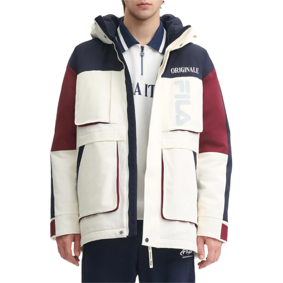 Новый пуховик FILA ORIGINALE Мужской Белый цвет груши F11M449908FIV