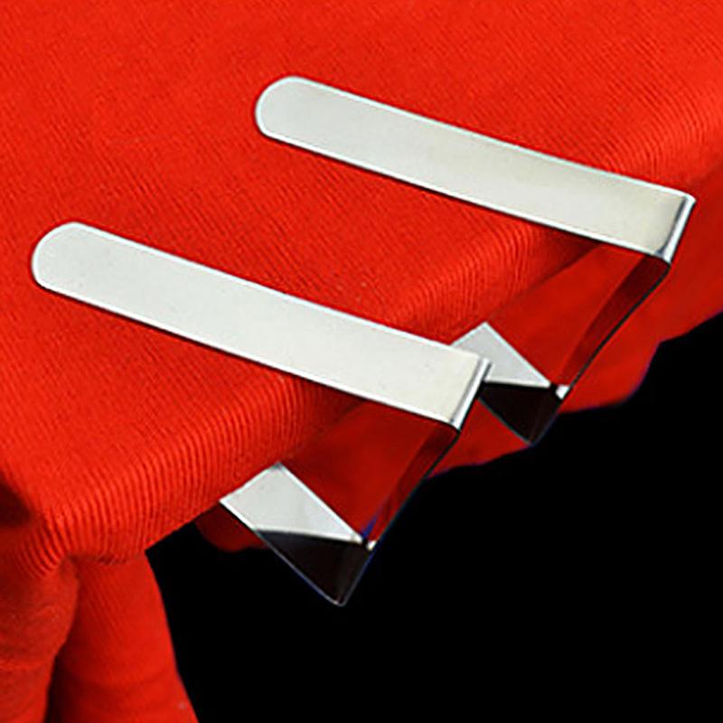 (8шт) Штампованный зажим для скатерти из нержавеющей стали Треугольный зажим Зажим для скатерти Регулируемый Фиксированный зажим