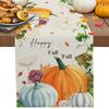 Thanksgiving Pumpkin Maple Party Festive Table Runners Kitchen Table Runners Tablecloths Festive Placemats Table Runners