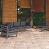 Day and Night - Day and Night Garden Furniture Set 5 Pieces and Cushions Solid Pine Wood