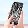 Tiger Leopard Fashion Phone Case For iPhone 17 16 15 Pro Max 11 12 13 14 7 8 Plus SE 2020 X XR XS Cover Soft Black