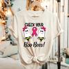 In This Family Nobody Fights Alone Breast Cancer Awareness Tshirt Pink Ribbon Support Warrior Short Sleeve Women Casual Tee Tops