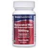 SimplySupplements Ресвератрол Макс с экстрактом масла виноградных косточек 5000 мг, 60 капсул