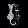 High -End Exquisite Fashion Cat Animal Brooch Corsage Multi -Purpose Silk Scarf Buckle Clothing