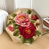 1pc Vintage Floral Bouquet Umbrella with Plastic Handle,Suitable for All Seasons Home Travel Outdoor UmbrellaDD1252