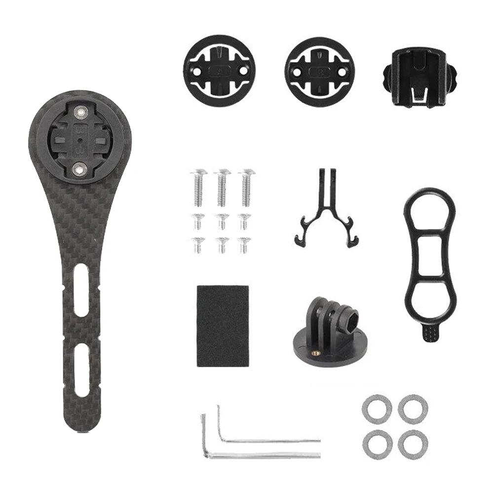 Carbon Fiber Bike Handlbar Computer Mount Cycling Speedometer Support Holder Handlebar Extender for Garmin
