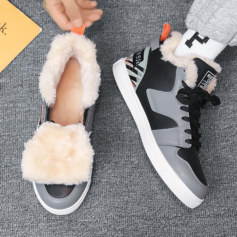 Оригинальные зимние теплые мужские кроссовки Plus Snow Sneaker большого размера 47, мягкие спортивные повседневные мужские кроссовки для активного отдыха из хлопка, мужская обувь для ходьбы