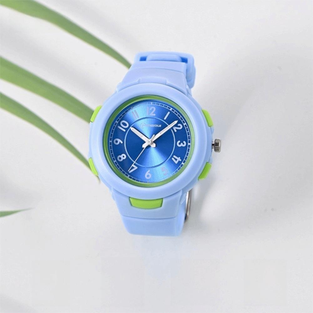 New 30M Waterproof Quartz Watch Casual PU Strap Digital Watch Wristwatches Student
