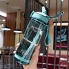 800ml Portable Plastic BPA Free Men Drinkware with Straw Sports Water Bottle Drinking Bottle
