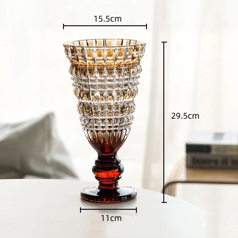 Стеклянная ваза Геометрические прозрачные цветные стеклянные бутылки Гидропоника Террариум Стеклянная ваза Украшения для дома Аксессуары