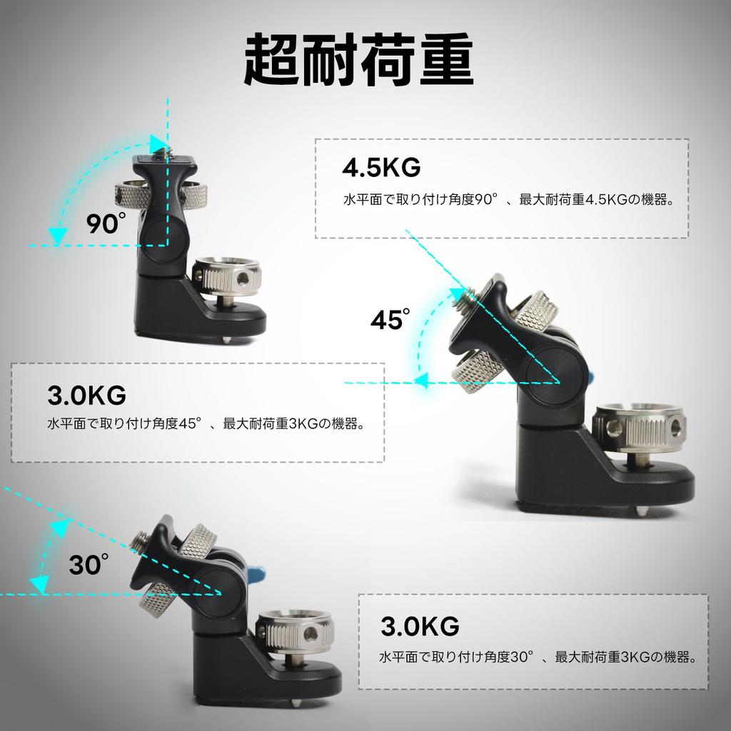 DF DIGITALFOTO Camera Monitor Mount ARRI Style Rotatable 360 Degrees Left and Right Adjustable 180 Degrees Front and Back Load Capacity Rotates and