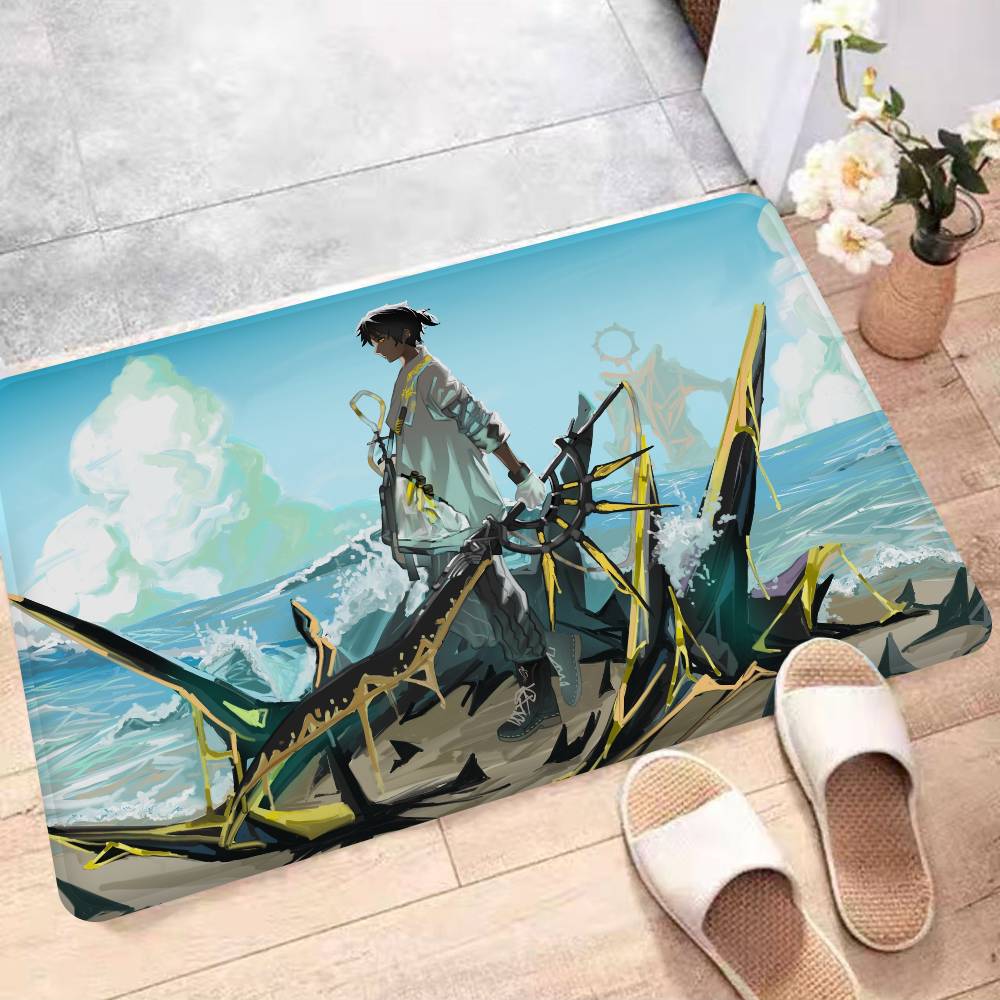 Video Game A-Arknights Room Mats Cheaper Anti-slip Modern Living Room Balcony Printed Household Carpets