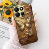 For Motorola Moto G86 Power Cute Flower Butterfly Cat Painted Case For Moto G86 G86Power Black Silicone Soft Phone Cases