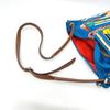 HERMES Silky City PM Crossbody bag with pouch Shoulder Bag silk / Leather blue