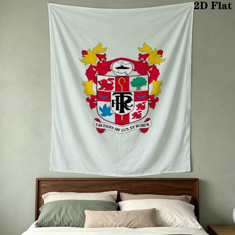 Tranmere Rovers Football Club Wall Tapestry Aesthetic Wall Hanging Printed Fabric Blanket Decorative Tapestries For Bedroom Living Room Home Decor
