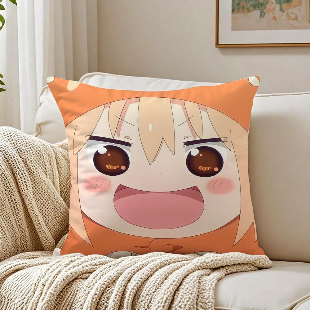Cute Lazy Japanese Anime HHimouto Umaruchan Cushion Cover Pillowcase Antidustmite living Room Sofa Decor Cushion Room