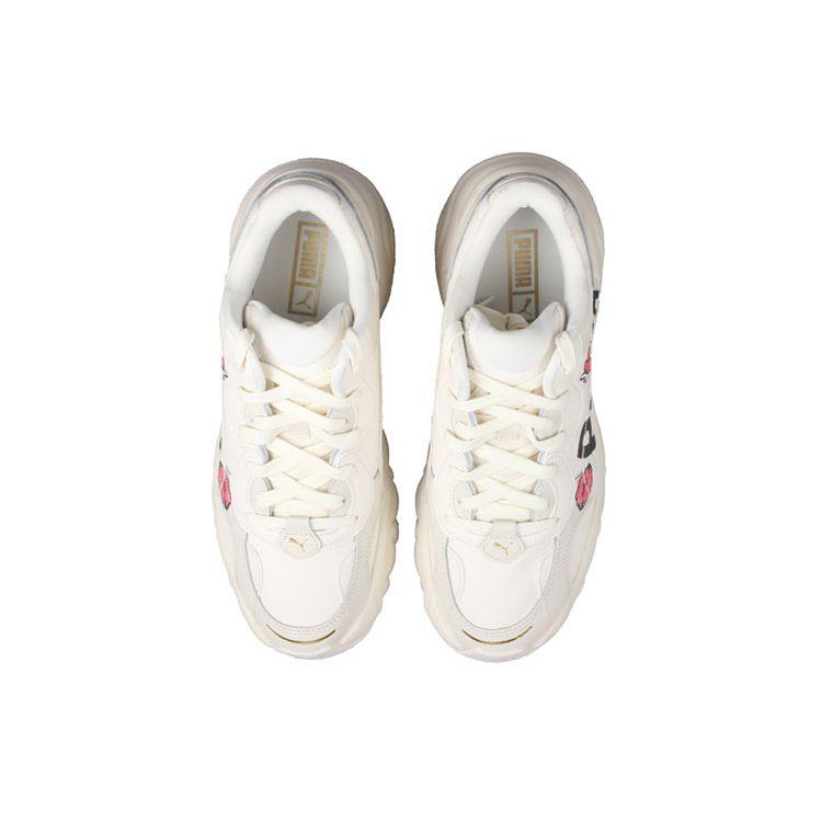 Pulsar Wedge Puma Logo - Glamour Женские кроссовки Cream Whisper-White Sun-Kissed-Coral 392709-01