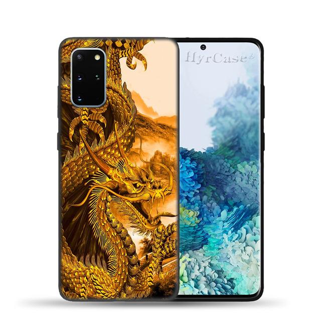 Силиконовый чехол с китайским драконом для Samsung Galaxy S22 S21 Ultra S20 Fe Plus A53 A73 A52 A72 A51 A71 A22 A12 A32 A50 A33 A13, чехол