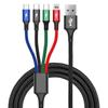 4-in-1 Nylon Braided Universal Fast Charging Cable
