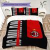 AC Milan Pattern Bedding uilt Set uilt Cover Pillowcase Home Decoration Birthday Gift (1 * duvet cover + 2 * pillowcase  without core)06