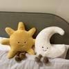 Korean Cream Wind Cure Smiling Sun Moon Doll Soft Cute Girl Heart Home Decoration Plush Throw Pillow