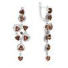Silver Earrings with Natural Garnet 5.233ct (2171522)