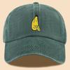 Banana pattern fun printed baseball cap, comfortable and breathable peaked cap, fashionable and casual