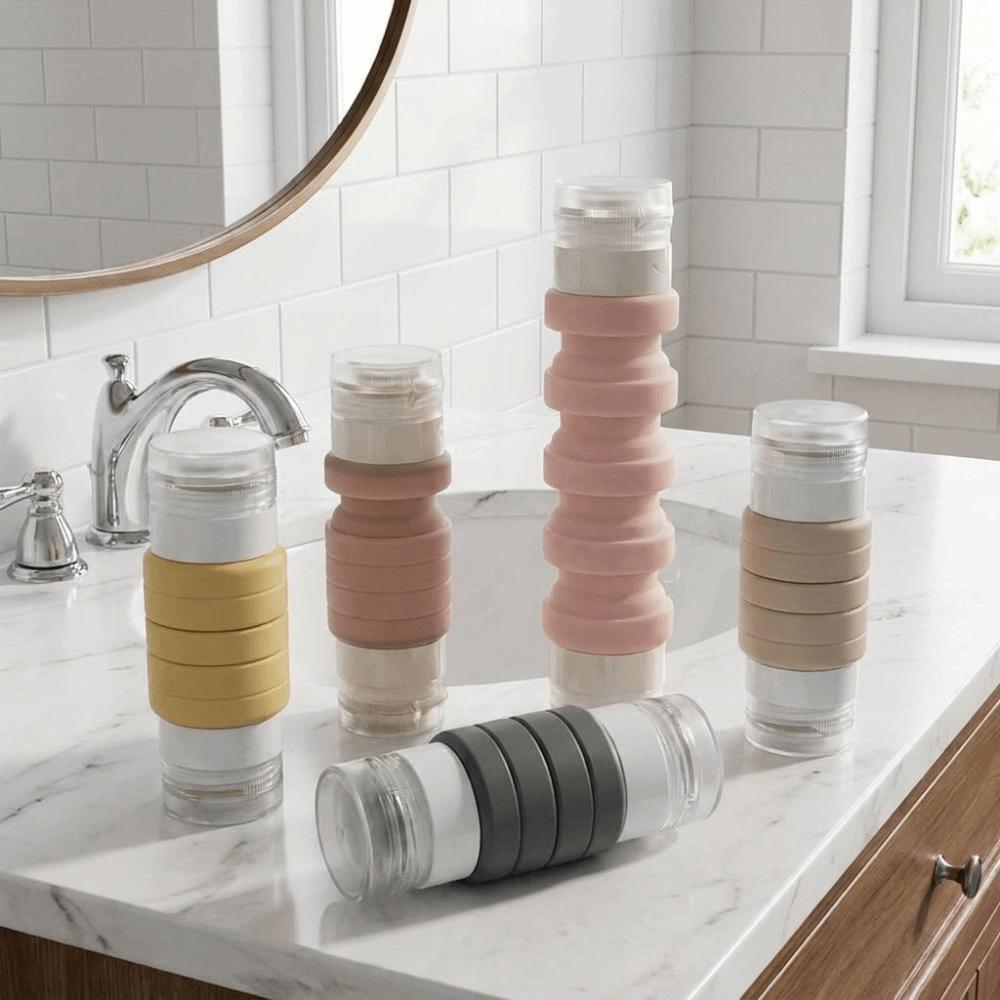 Silicone Travel Sub-bottling Leak-proof Squeeze Bottle Portable Double-Head Travel Bottle Travel