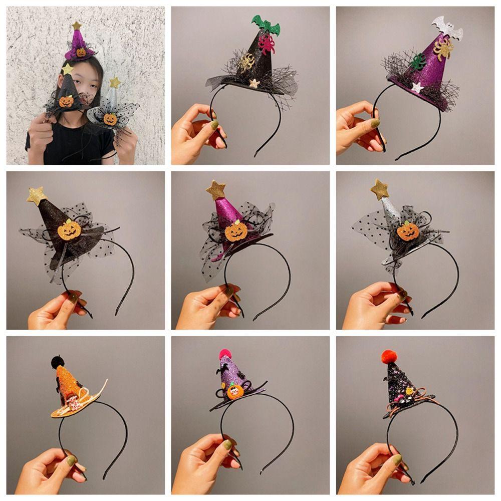Spider Halloween Hair Hoop Bat Pumpkin Hairband Funny Bat Headband  Female/Children