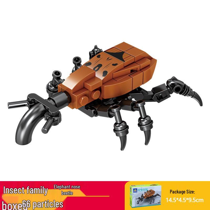 Кай Чжи Совместимая Лего Игрушка Насекомое: Mantis Конструктор для детей, Развивающий пазл с животными в подарок