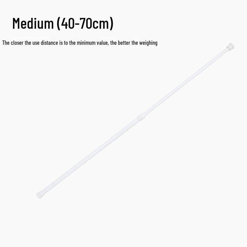 Telescopic No-Punch Hanging Clothes and Shower Curtain Rod
