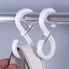 8Pcs S-Shaped Anti-Fall Plastic Hooks Strong Load Bearing Rust-proof Multi-purpose Shower Curtain Hooks
