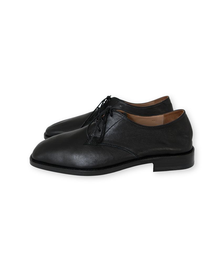Brownyard Napa Leather Derby Shoes, Black