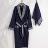 Набор Limira, состоящий из 2 полотенец для лица и полотенца с капюшоном, темно-синего цвета, 1 хлопкового халата и 1 полотенца, мягкого хлопкового полотенца, полотенца с капюшоном