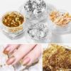 1 PC Sparkly Foil Nails Sequins Irregular Aluminum Gold Design Set Nail Glitter Flakes Gel DIY Manicure Accessories
