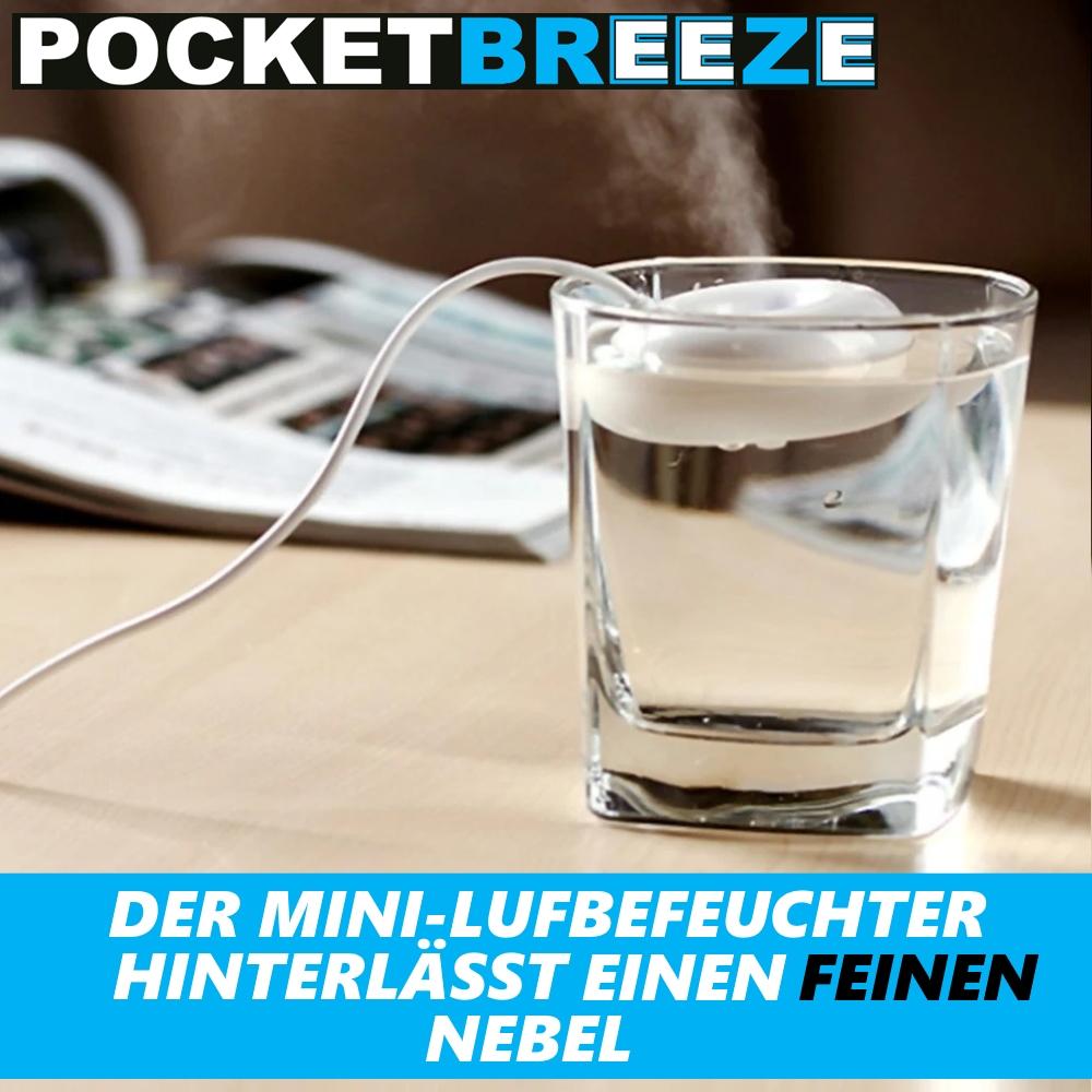 POCKETBREEZE USB Мини увлажнитель Диффузор Ультразвуковой Небулайзер Увлажнитель