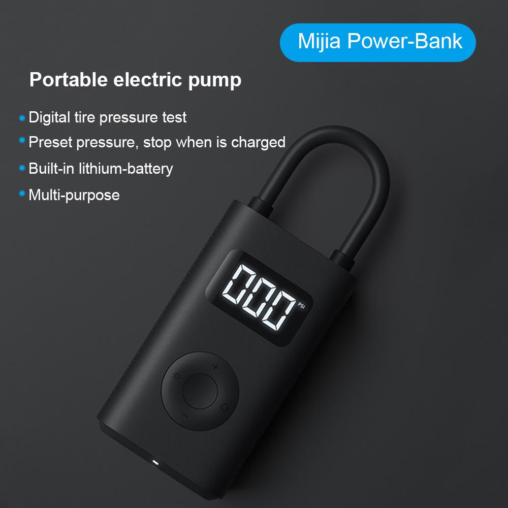 Оригинальный Xiaomi Mijia Inflator портативный умный цифровой датчик давления в шинах электрический насос для мотоцикла, мотоцикла, автомобиля, футбола