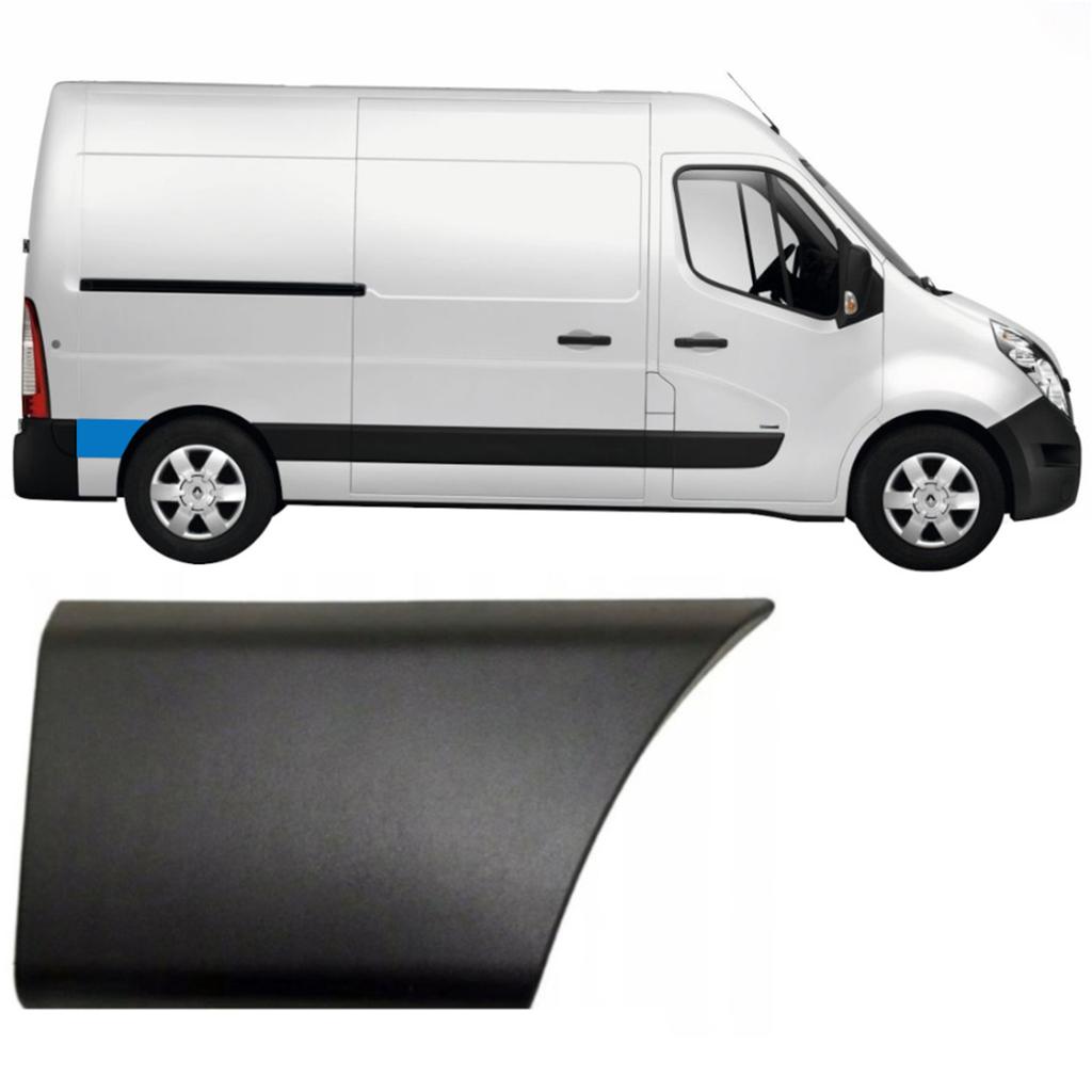 Renault Master III 2010- L2 Version Side Trim Behind Rear Wheel, Without Hole, Right