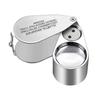 Samcos Jewelry Loupe Mini Loupe for Jewelry Appraisal with LED and UV Light Folding Portable Loupe Jewelry Loupe [40x Magnification]