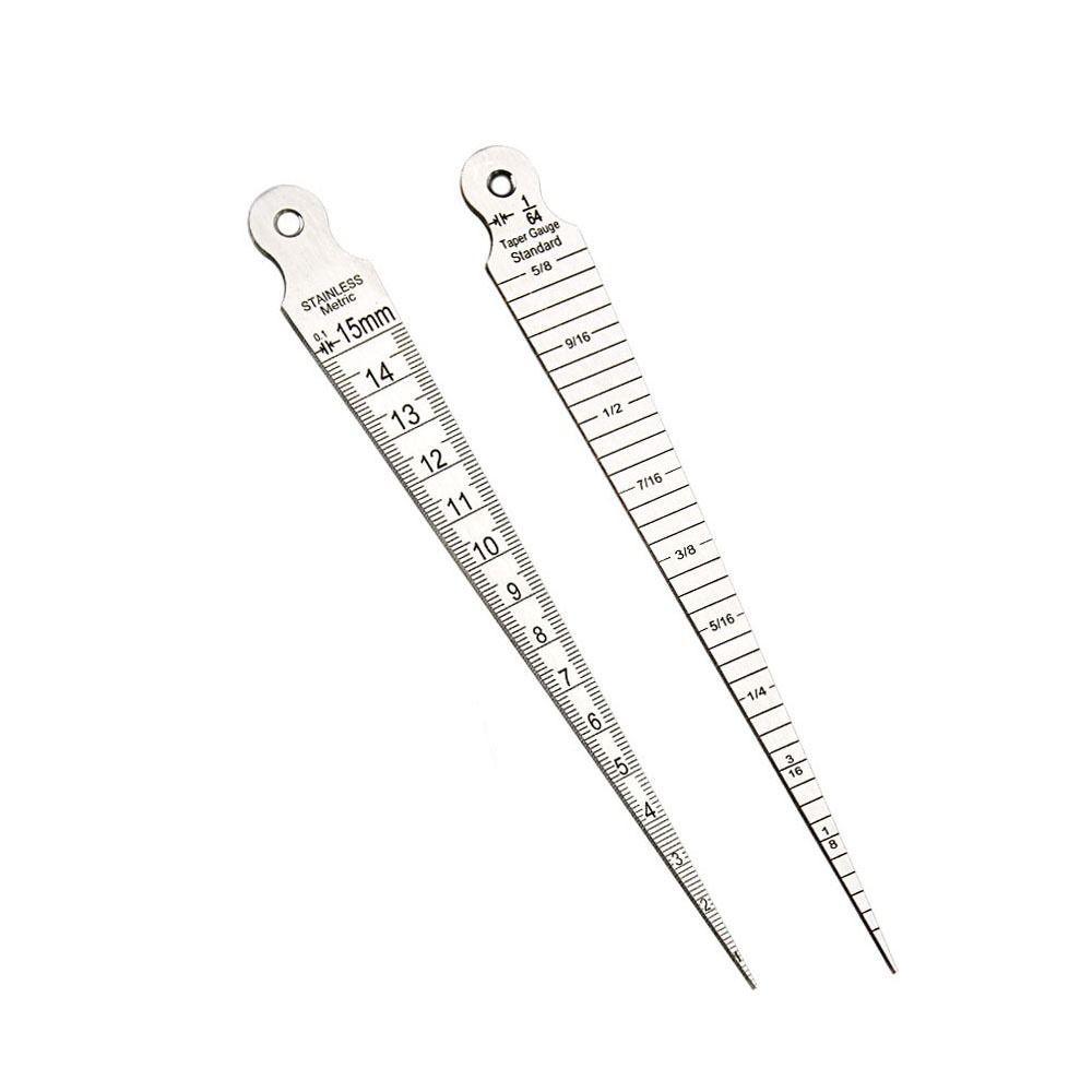 Gap Hole Welding Gauge 1-15mm Taper Gauge Measure Tool Wedge Feeler  Inner Diameter