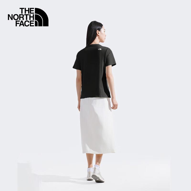 The North Face Женская футболка с принтом логотипа, короткий рукав 8GWD