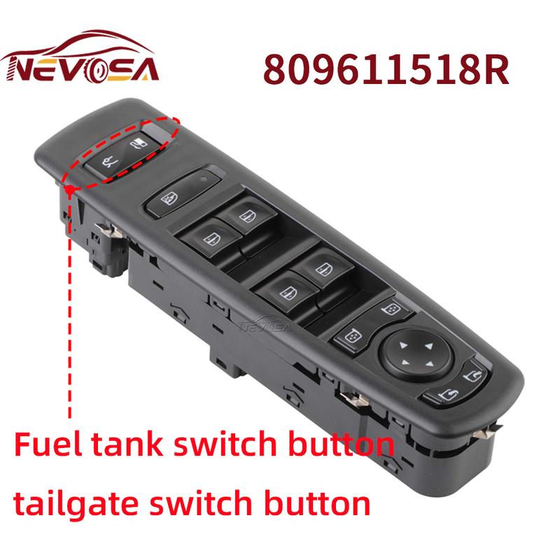 For 2011 Renault Latitude L70 Talisman Samsung SM5 SM7 2017 Power Window Control Switch Fuel Tank Button Panel 809611518R