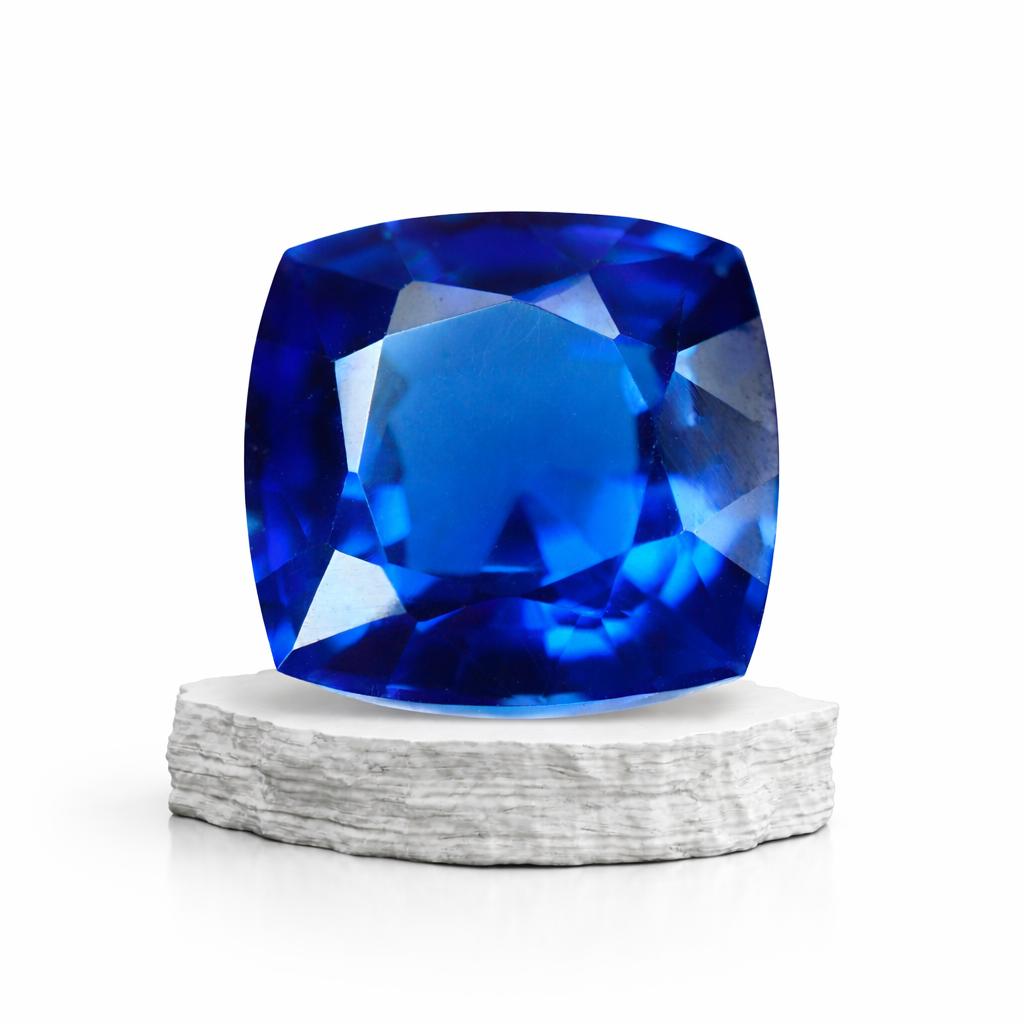 8Ct NATURAL Blue Tanzanite Faceted Square Cushion Cut   Loose Gemstones