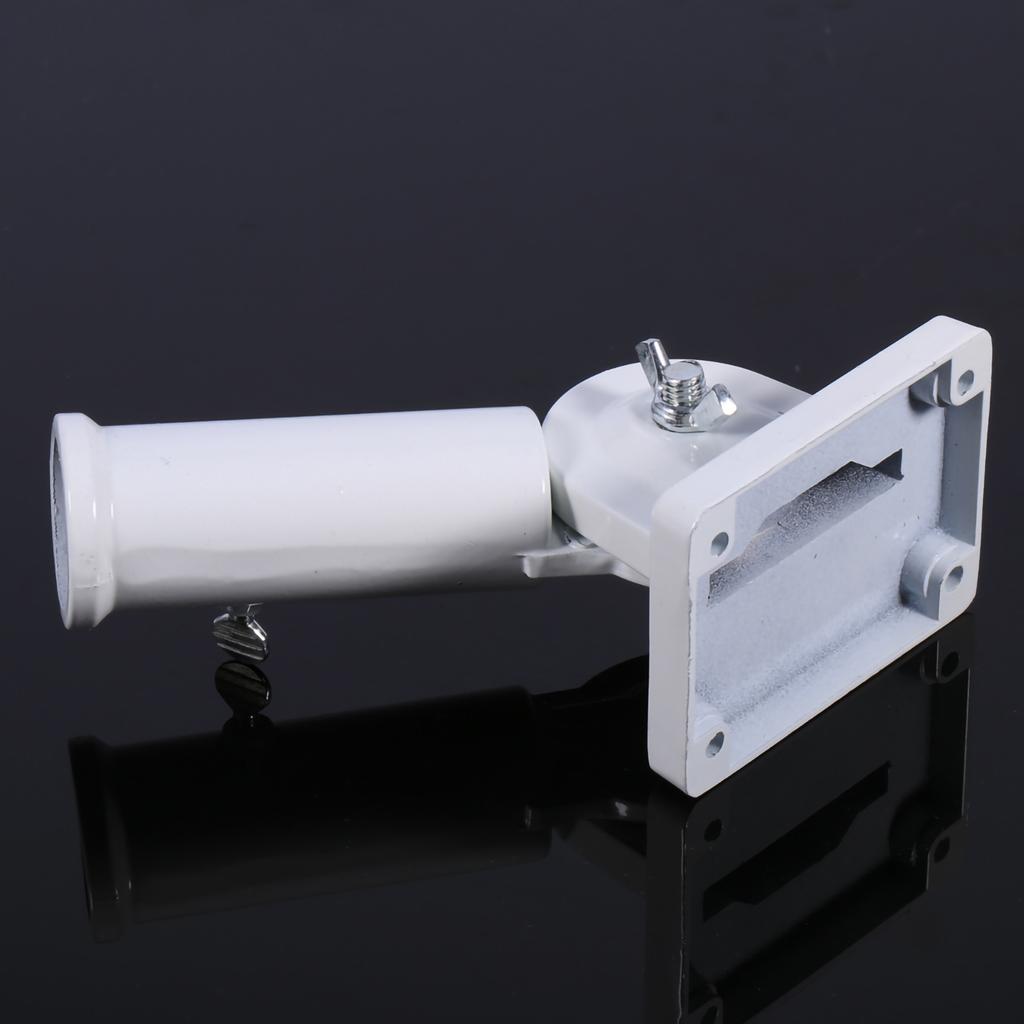 Wall Mount Adjustable Holder Bracket Stainless Steel Flag Pole Windsock Base with Screws