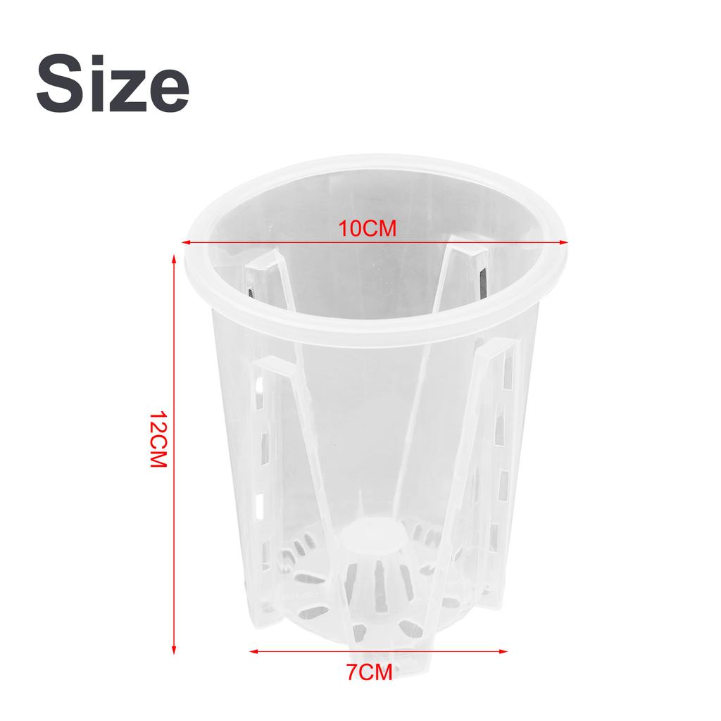 Для растений прозрачная пластиковая орхидея с отверстиями прозрачное дыхание DIY садовые цветочные горшки и декоративные кашпо