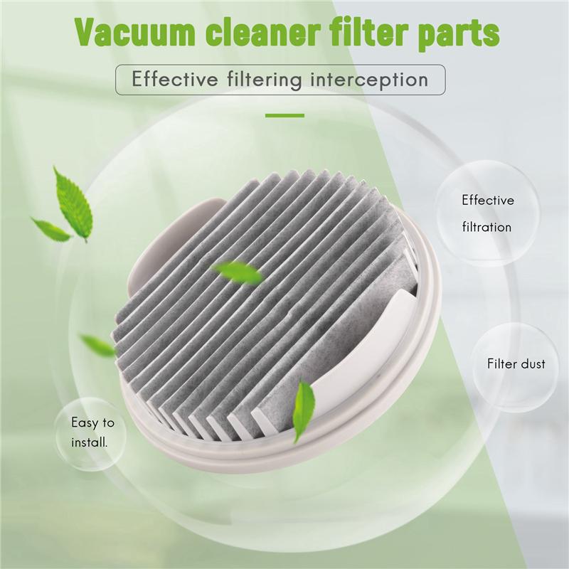 YCOC-2Pcs For Xiaomi Mijia Handheld Vacuum Cleaner Filter HEPA (Two Packs) White For MJXCQ01DY Model