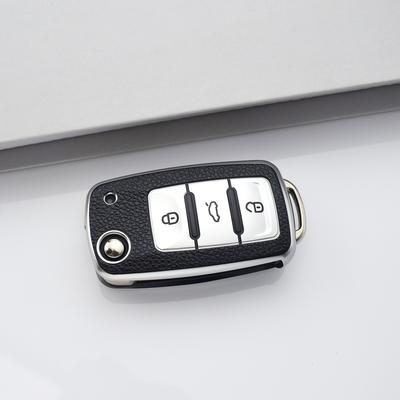 3 Кнопки Для Volkswagen VW POLO Tiguan Passat B5 B6 B7 Golf EOS Scirocco Jetta MK6 Octavia Кожаный ТПУ Чехол для Автомобильного Пульта Ключа Держатель