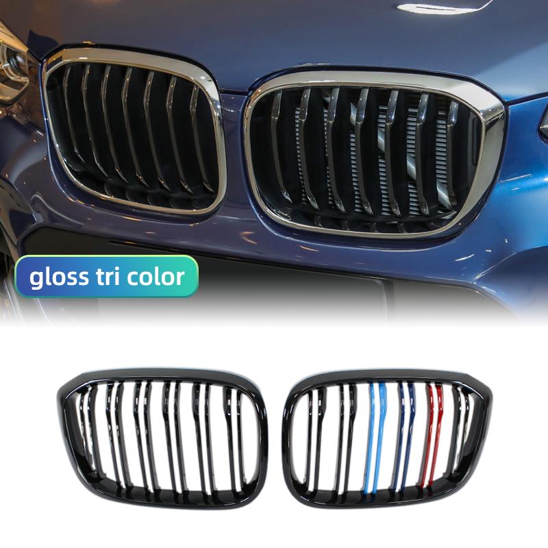 Глянцевая Черная Задняя Решетка Радиатора «Ноздри» для BMW G01 G08 X3 G02 X4 2018-2025 Передняя Решетка Гоночные Решетки